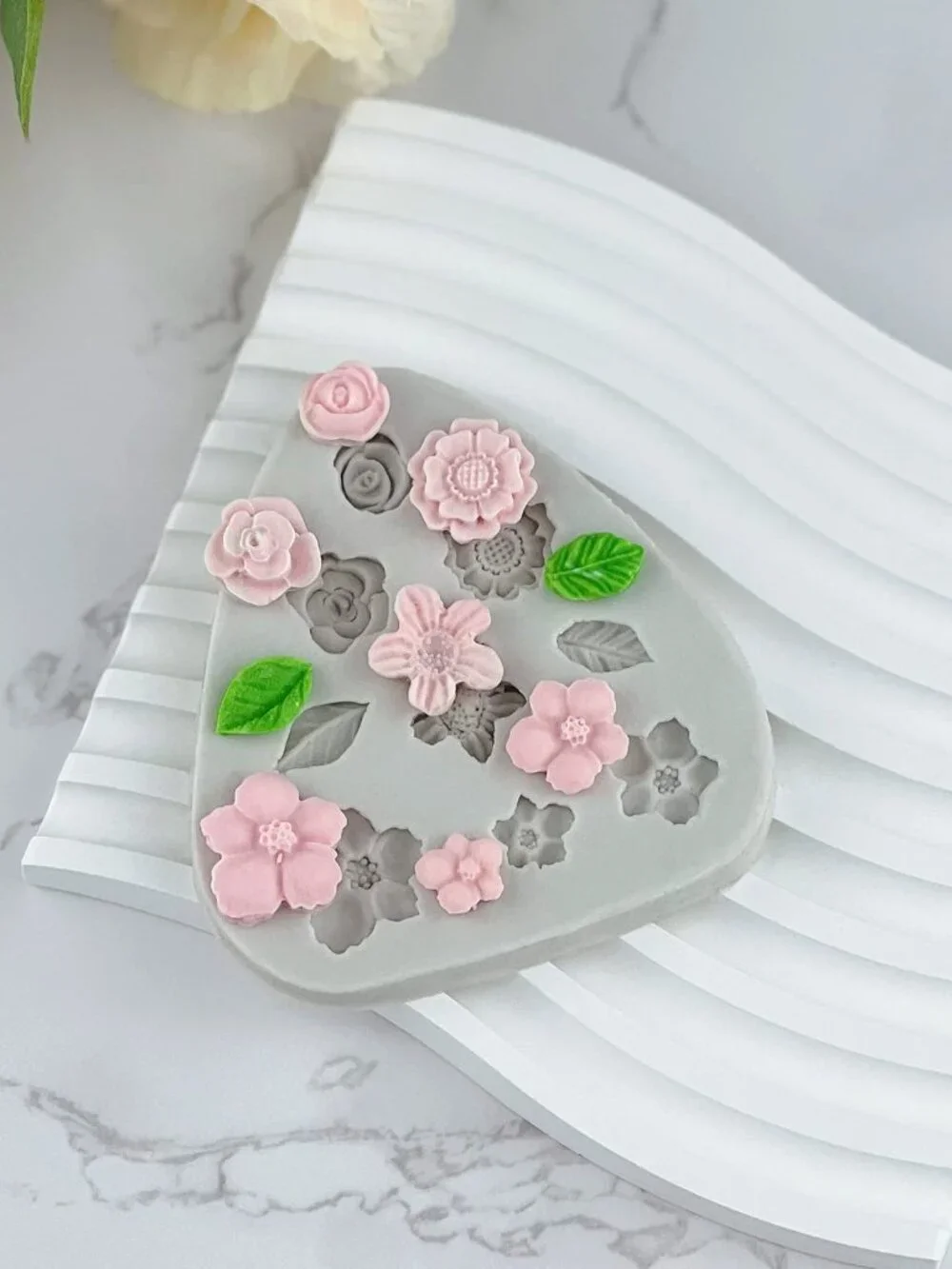 Flower Polymer Clay Molds, 2Pcs Polymer Clay Molds for Jewelry Making, Daisy Sun